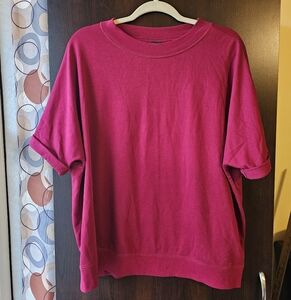Banana Republic Rich Red Short Sleeve Top